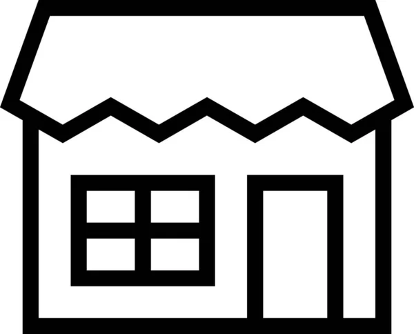 Иконка Магазина Минималистическая Векторная Иллюстрация — стоковый вектор