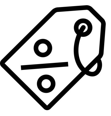 etiket simgesi, asgari vektör illüstrasyonu