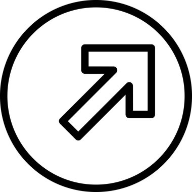 Beyaz arkaplanda izole edilmiş ok yönü, vektör illüstrasyonu