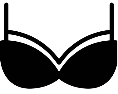 sütyen düzlüğü simgesi, vektör illüstrasyonu