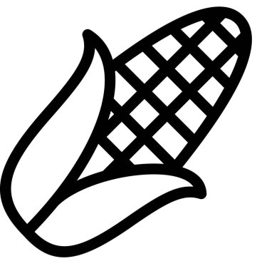 mısır simgesi, minimalist vektör illüstrasyonu