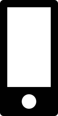 Beyaz arkaplanda izole edilmiş müzik simgesi, vektör illüstrasyonu