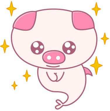 Maskot Köpek Gözü İfadesinin modern grafik ikonu çizimi