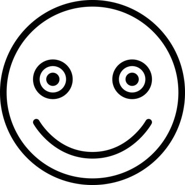 Yüz ifadesi duygu simgesi vektörü, gülen yüz avatarı 