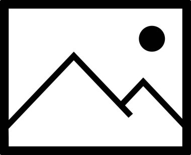 resim düz simgesi, vektör, illüstrasyon 