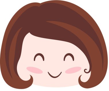 kız güzel vektör illüstrasyonu minimalistik 