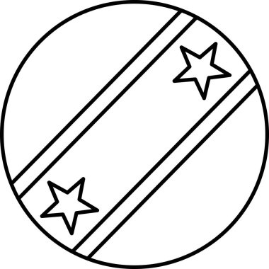 Saint Kitts ve Nevis 'in bayrağı düz simge, vektör illüstrasyonu  