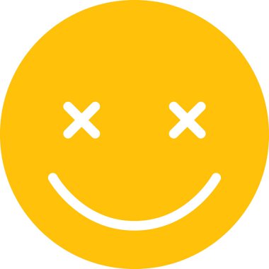 Yüz ifadesi duygu simgesi vektörü, gülen yüz avatarı 