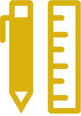 Okul simgesi, vektör illüstrasyonu