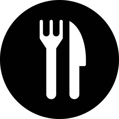 bıçak ve düz simge için, izole edilmiş beyaz arkaplan 