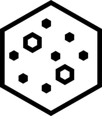 Beyaz arkaplanda izole edilmiş çerez, vektör illüstrasyonu