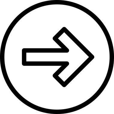 Beyaz arkaplanda izole edilmiş ok yönü, vektör illüstrasyonu