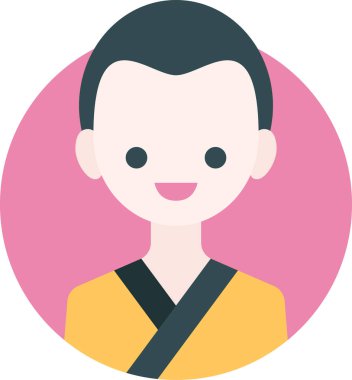 Erkek avatarın vektör illüstrasyonu 