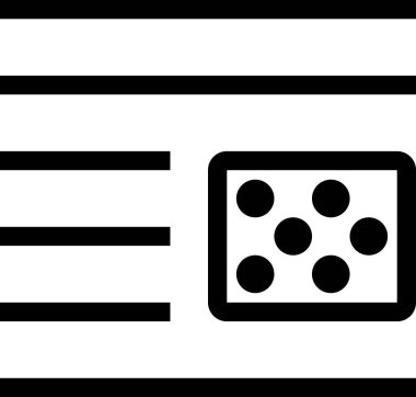 beyaz arkaplan üzerinde metin paketleme simgesi izole edildi, vektör illüstrasyonu