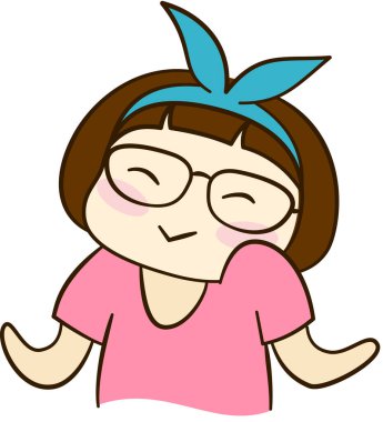 Gülümseme ifadesi yüz ifadeleri vektör illüstrasyonu