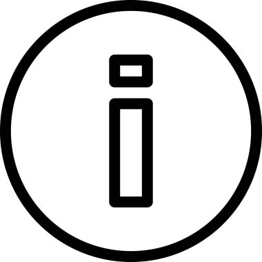 bilgi simgesi, asgari vektör illüstrasyonu