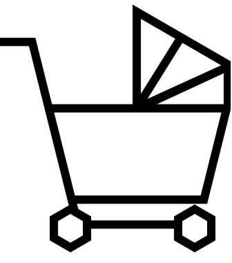 bebek arabası taşıyıcı illüstrasyon arkaplanı