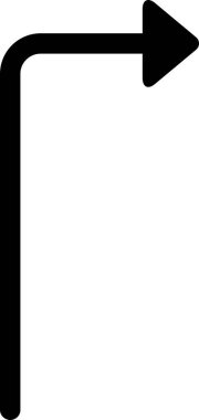 Beyaz arkaplanda izole edilmiş ok yönü, vektör illüstrasyonu