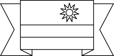 Ruanda vektör illüstrasyonunun bayrağı