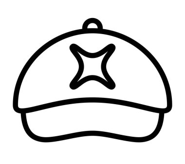 şık şapka vektör ilüstrasyonu 