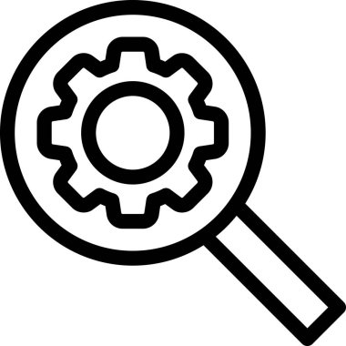 anahtar çalışma araştırma simgesi, arama vektör çizimi