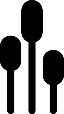 Beyaz arkaplanda izole edilmiş bitkilerin basit vektör çizimi 