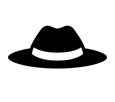 şık şapka vektör ilüstrasyonu 