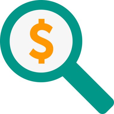 Para işareti, iş ve finans kavramının vektör çizimi