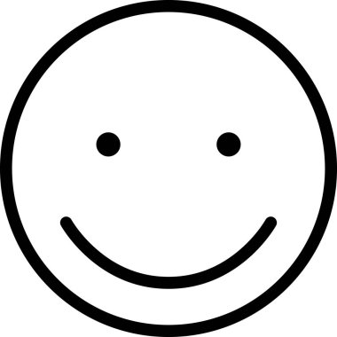Yüz ifadesi duygu simgesi vektörü, gülen yüz avatarı 