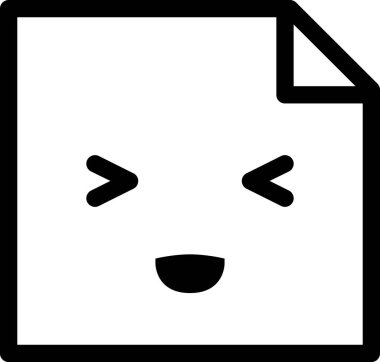 Gülümse yüz avatar emoticon vektör illüstrasyonu