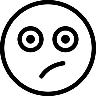 Maskot duygularının modern grafik çizimi sıkılmış simge