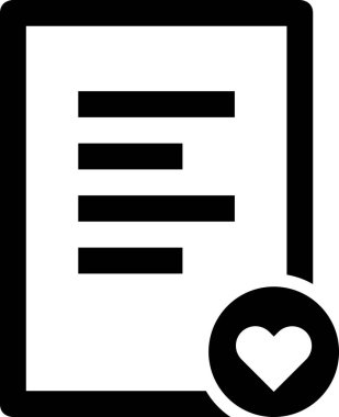 Metin belgesi simgesi, vektör illüstrasyonu