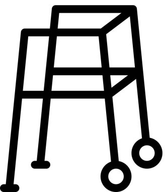 Beyaz arkaplanda yürüyen yardım simgesi izole edildi, vektör illüstrasyonu