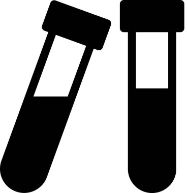 kan testi simgesi beyaz arkaplanda izole edildi, vektör illüstrasyonu