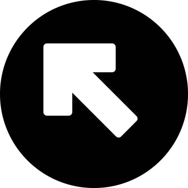 Beyaz arkaplanda izole edilmiş ok yönü, vektör illüstrasyonu