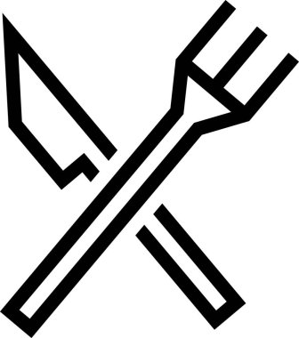 Beyaz arkaplanda izole edilmiş restoran, vektör illüstrasyonu