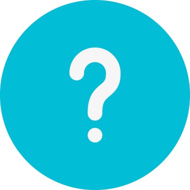 Soru hatalı simgesi, vektör illüstrasyonu