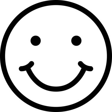 Gülümseme ifadesi yüz ifadeleri vektör illüstrasyonu