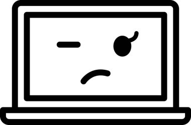 İfade yüz ifadesi duygu simgesi vektörü, dizüstü bilgisayarda mucize yüz avatarı