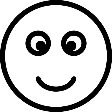 Gülümseme ifadesi yüz ifadeleri vektör illüstrasyonu