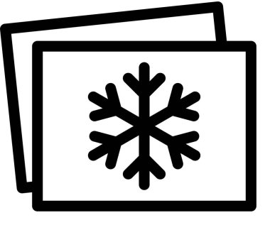 Basit Noel dekorasyonunun vektör simgesi