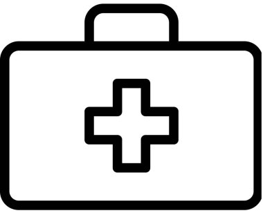 tıbbi düz simge, vektör illüstrasyonu