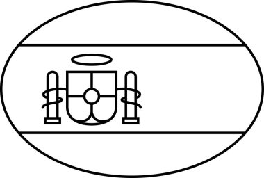 İspanya vektör illüstrasyonunun bayrağı