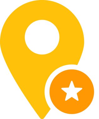 konum belirleyici simgesi, navigasyon konsepti, vektör illüstrasyonu