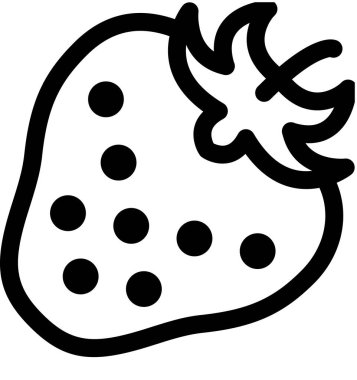 Çileğin vektör şablon resmi