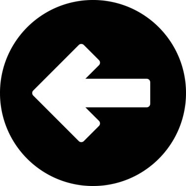 Beyaz arkaplanda izole edilmiş ok yönü, vektör illüstrasyonu