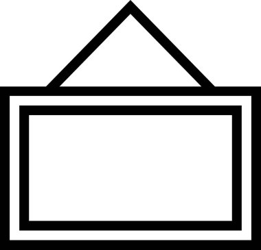 pano simgesi, minimalist vektör illüstrasyonu