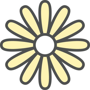 Papatya çiçeği süslemesinin vektör illüstrasyonu, çiçek çiçeği çiçeği sanatı