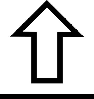 Beyaz arkaplanda izole edilmiş ok yönü, vektör illüstrasyonu