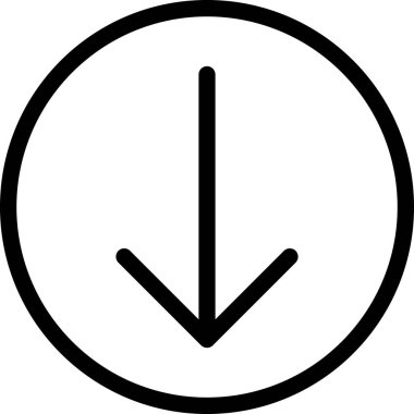 Beyaz arkaplanda izole edilmiş ok yönü, vektör illüstrasyonu